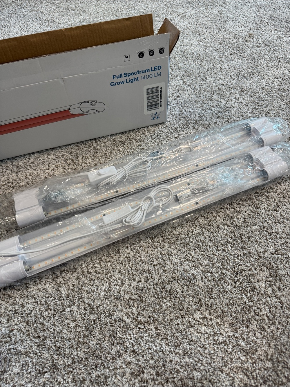 TWO LED Grow Light Bar - Full Spectrum Indoor Plant Lighting